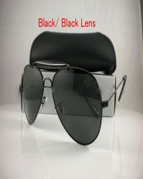New Brand Designer Pilot Sunglasses For Men Women Outdoorsman Sun Glasses Eyewear Gold Silver 58mm 62mm Glass Lenses With Cases 148989615