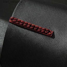 Tie Clips Host Personalised fashion tie clip mens formal tie trend chain grain tie clip street shooting gift new Y240411EAF2