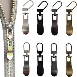 5/10PCS Zipper Pull Replacement Metal Zipper Sliders Fix Zip Puller Detachable Zipper Pull Tab for Luggage Jacket Bag Backpack