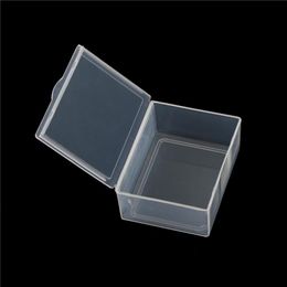 1Pc New Transparent Plastic Organiser Jewellery Necklace Storage Container Case Box Holder With Lid 5.5*4*2cm