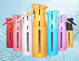 Electroplate Hairdressing Sprayer Hair Salon Empty Spray Bottle Haircut Mist Barber Styling Sprays Tools 8 Colors9345108