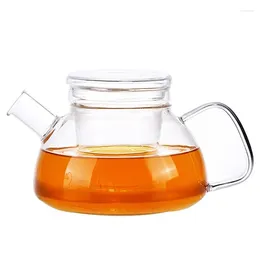 Teaware Sets 700ml Glass Teapot Handmade Heat-Resistant Borosilicate Thick Tea Pot Philtre Home Kitchen Drinkware