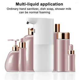 Liquid Soap Dispenser Sensor Activated Touchless Rechargeable Dispensers For Bathroom Kitchen Wall-mounted Design With Foaming