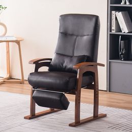 Modern Living Room Chair With Ottoman Upholstery Furniture Bedroom Lounge Reclining Armchair with Footstool Accent Chair