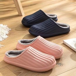 Slippers Waterproof Autumn And Winter Home Non-slip Comfortable Warm Cotton Shoes Indoor Casual Easy To Clean