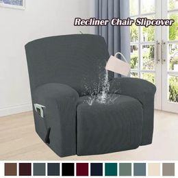 Chair Covers Splash Proof Stretch Recliner Sofa Cover 4-Parts Spandex Jacquard Furniture Protector Thick Arm Non-slip Slipcover