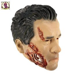 Realistic Arnold Schwarzenegger Mask Latex Robot Terminator Mask Fancy Dress Party Masquerade Movie 240328