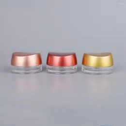 Storage Bottles EMPTY 10G ACRYLIC WHITE GOLD RED COSMETIC CREAM JAR BOX CONTAINER SKIN CARE POTS TINS 20pcs