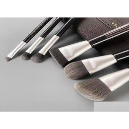 Makeup Brushes Deluxe Charcoal Antibacterial Set 6Pcs Synthetic Hair Brush Kit Beauty Cosmetics Blendin7224428 Drop Delivery Health To Otkd5