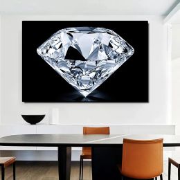 Luxury Canvas Painting Gold Diamond Prints Decor Painting Modern Home Bedroom Decor Wall Art Poster Living Room Decor 2 Colors