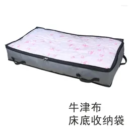 Storage Bags Direct Supply Oxford Cloth Box Foldable Quilt With Transparent Window Buggy Bag Bed Bottom