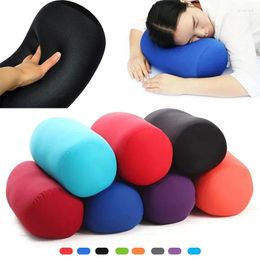 Pillow Pure Color Cylindrical Foam Particle Office Nap