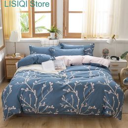 New European Style Printed Bedding Sets 4 Pieces Queen King Single Double Twin Full Size Duvet Cover Set Pillowcase