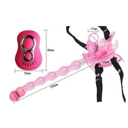 Remote Control Butterfly 7 Speeds Strap Ons Vibrator Dildo,Clitoris and Anal sexy Toys For Women,sexy Products,Women Adult toys