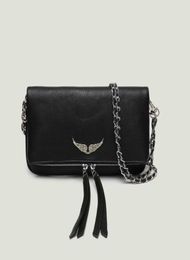 2022 Wings Decorated Wallet Women Single Shoulder Bag Crossbody handbags Casual Wild Fashion Two Chains Messenger Bag Leather Bag4398336