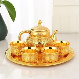 Teaware Sets High-grade Golden Baifu Tea Set Household Full Of Table Cup Pot Small