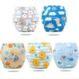 Trousers 6pcs/lot Baby Potty Training Pants Cotton Waterproof Washable Diaper Panties Girl's and Boy's Urine Separation Underwear Object