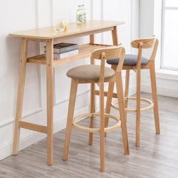 Modern Simple Dining Chairs Solid Wood Back Furniture For Home Solid Four-corner Kitchen Stools Versatile Scene Semi-Bar Chair