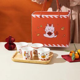 Teaware Sets Dragon Teng Year Tea Cup Set