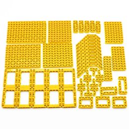 120PCS DIY Technical Parts 6 Colors Liftarm Thick Building Bricks Blocks Accessory Set Arm Beam Mechanical Bulk High-Tech Toys