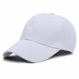 Solid Colour Curved Brim Men and Women's Light Board Blank Adjustable Baseball Cap Lovers Cap Outdoor Hip Hop Sun Visor Gorras