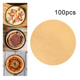 Baking Tools 100x Round Cake Liners Heat Resistant Cookie Sheets For Dutch Oven Roti Maker Air Fryer Springform Tin
