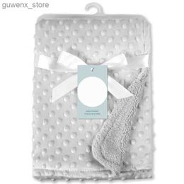 Blankets Swaddling Baby blanket newborn soft wool baby blanket baby blanket baby blanket baby bed massage baby accessories Y240411