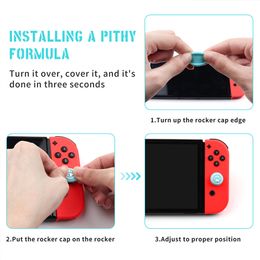 6Pcs Thumb Stick Caps Anti Slip Silicone Protective Cover Cat Paw Game Accessories for NS Switch/Switch Lite for NS Switch OLED