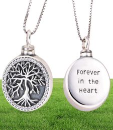 Pendant Necklaces 1PC Tree Cremation Jewellery For Ashes Urn Necklace Women1116514