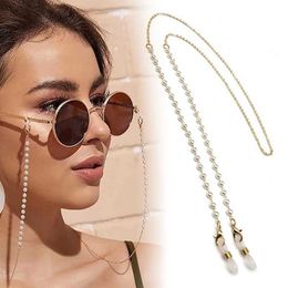 Eyeglasses chains Vintage eyeglass chain bracket anti slip bead eyeglass chain necklace reading glasses sunglasses drawstring for women D88 C240411