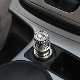 Universal Stylish Bling Car Faux Crystal Cigarette Lighter Heater Auto Decor