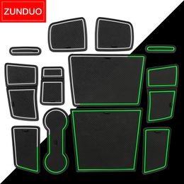 ZUNDUO Gate Slot Cup Mat for Renault Captur 2019 2020 Interior Accessories Anti-Slip Door Groove Pad Non-Slip Rubber Coaster