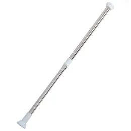 Shower Curtains Curtain Rod Stainless Steel Adjustable Spring Tension Telescoping (50-80cm)