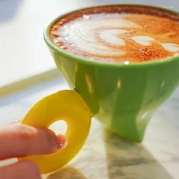 Mugs Creative Design Light Luxury Retro Ceramic Coffee Cup Tea Chinese Latte Pull Flower Porcelain Household Vocup Mug