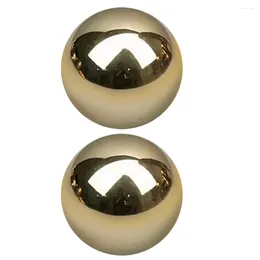 Storage Bags 2 Pcs Massage Roller Ball Brass Exercise Metal Handball Small Balls Rolling Convenient