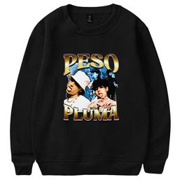 Peso Pluma Sweatshirt Unisex Crewneck Long Sleeve Streetwear 2023 Hip Hop Mexico Singer Women Men's Clothes