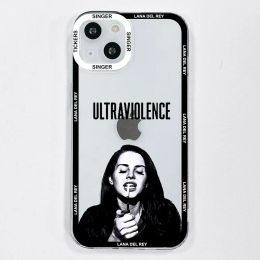 Lana Del Rey Singer Kraft Poster Phone Case for IPhone 13 14 11 12 15 Pro Max Mini 7 8Plus SE XS X XR Fundas for IPhone 11 Cover