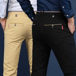Men's Jeans 2024 New Korean Men Casual Pants Stretch Slim Fit Trousers High Quality Straight Stretch Pants Men L49