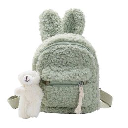 Animals Kid's Backpack 2020 Korean Children's Plush Bag Shoulder Bag Simple Plush Rabbit Shoulderbag Tide Child Girl Purse Student Bag