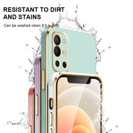 Phone Case For OnePlus 8T 9 9R 9RT 9Pro 10 Pro Casing 6D Plating Soft Silicone Shockproof Back Cover