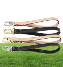 Top Quality Bag Parts Replacement Real Vachetta Calf Leather Wristlet Holder Strap For Designer Toilet Pouch Toiletry Kit Zippy Cl2757644