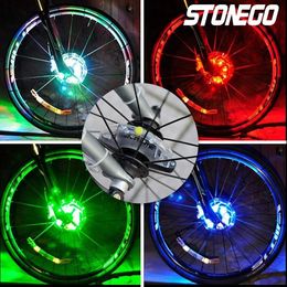 Bike Wheel Hub Lights LED Cycling Colorful Bicycle Warning Light Bike Wheel Hub Lights Waterproof LED Cycling Lamp