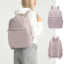 School Bags Female Travel Laptop Trend 2024 Handbag Waterproof Simple Casual Commuting Backpack Ladies Bag Elegant Small Backpacks