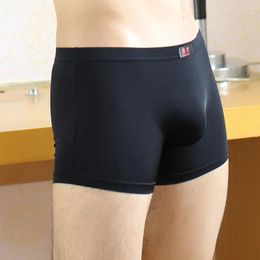 Underpants Men's Soft Splcing Breathable Comfortable Classic Knickers Shorts Sexy Underwear Low Rise Boxer Bielizna