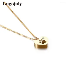 Pendant Necklaces Trendy Titanium Steel Women's Necklace Fashion Simple Heart For Women Girl Anniversary Birthday Party Jewelry Gifts