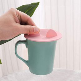 Glass Cup Cover 12 Pcs Cat Ear Silicone Anti Dust Cup Lids Tea Mug Topper Cover For Coffee Cup Covers For Drinks CNIM Hot