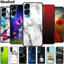 For Honor 90 Lite Case Shockproof Marble Painted Silicone Soft TPU Funda Cases For Huawei Honor90 Lite Cover Honor 90Lite Bumper