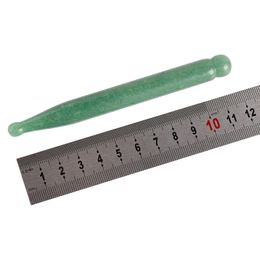 Jade Massage Eye Sticker Natural Aventurine Face Body Crystal Acupuncture Pen Massager Health Skin Care Gua Sha Tool Lifting