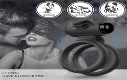 Bath Accessory Set MaleVibrating Cock Ring Couple Sharing Vibrating Plaything Battery Model2621445