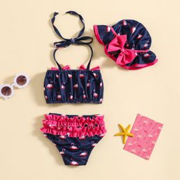 Newborn Kids Baby Girls Swimwear Summer Print Beachwear Infants Toddler Swimsuits Children's Clothing Bikini Bathing Suit